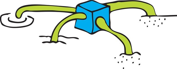 Wire connections network distributor vector