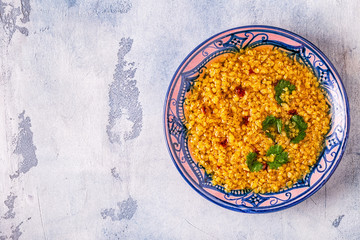 Lentil soup (Masoor Dal or Dal Tadka Curry)