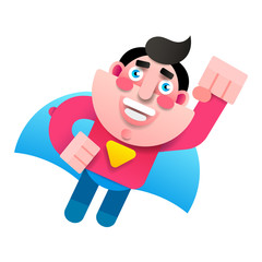Superhero Concept, Father , For Your Design Father s Day Greeting Card, Happy Cartoon Character