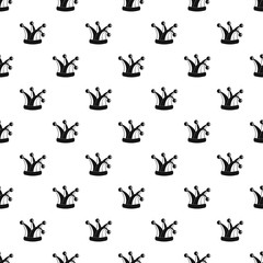 Royal jester hat pattern seamless vector repeat geometric for any web design