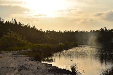 Fototapeta premium view from lakeside 