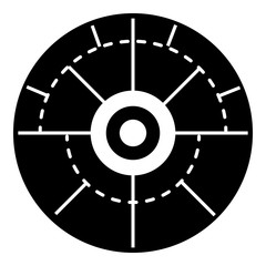 Modern aim icon. Simple illustration of modern aim vector icon for web design isolated on white background