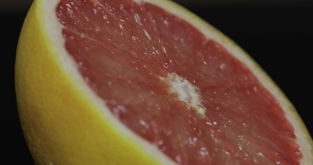 Delicious grapefruit cut for squeezing fresh juice. Grapefruit half