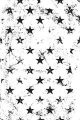 Fototapeta na wymiar Grunge pattern with stars. Vertical black and white backdrop.