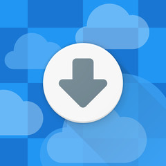 Down Arrow Adaptive icon Material Design illustration