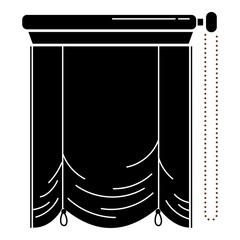 Kitchen window blind icon. Simple illustration of kitchen window blind vector icon for web design isolated on white background