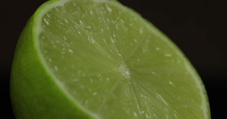 Delicious lime cut for squeezing fresh juice. Lime half