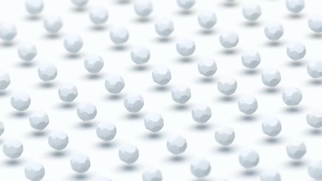 Moving arbitrary ceramic spheres.