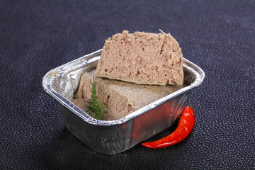 Pork pate with dill