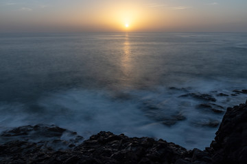 Fototapeta premium sunset over the atlantic ocean