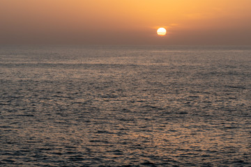 sunset over the atlantic ocean