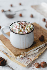 Hot chocolate with marshmallows
