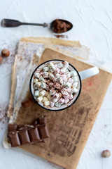Hot chocolate with marshmallows