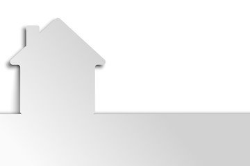 House applique background. Vector illustration