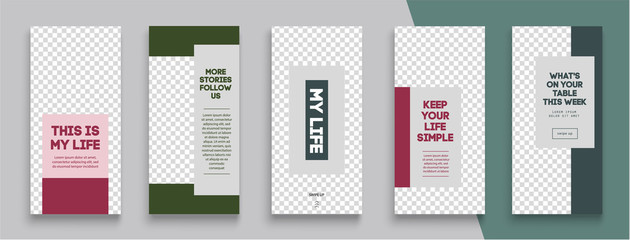 Editable Instagram Stories template. Streaming.