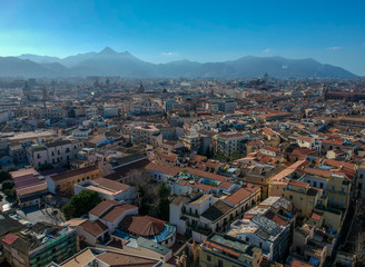 Palermo, Sicilia. Aerial view of Palermo, Sicily, Italy