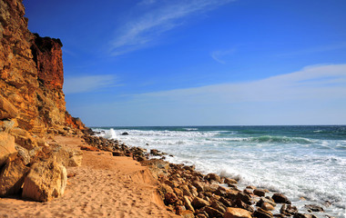 Lagos bay, Algarve coast line