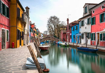 Fototapeta na wymiar Burano in Venedig