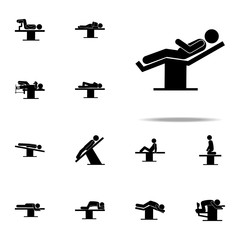 position, man, surgery icon. surgical icons universal set for web and mobile