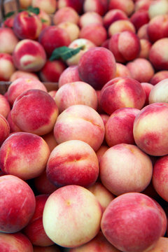 pile of organic vine peach 