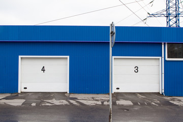 Wall of a new building
