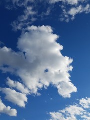 blue sky with white clouds