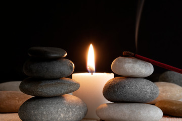 Naklejka na ściany i meble Candlelight meditation