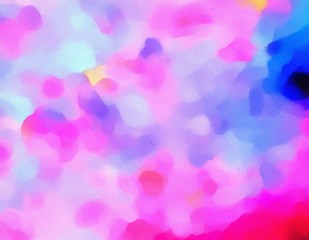 Creative painting pictorial art. Colorful wallpaper in modern style. Abstract texture background. Digital artwork for graphic design or prints on canvas. Stock. Can be used as conceptual pattern.