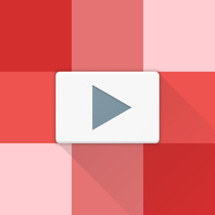 Play Button Adaptive icon Material Design illustration