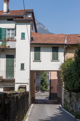 red roofs of Italyan town Lomazzo