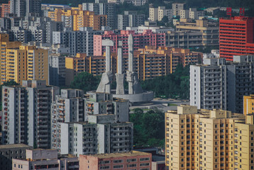Fototapeta na wymiar Pyongyang apartments