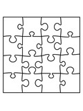puzzle kontur fläche viereck bunt 4 ecken ecke eckteil rand teil puzzlespiel puzzleteil puzzlestück puzzeln form logo spaß bild design cool umriss hobby
