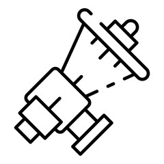 Car transmission box icon. Outline car transmission box vector icon for web design isolated on white background