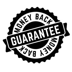 Obraz premium money back guarantee stamp on white