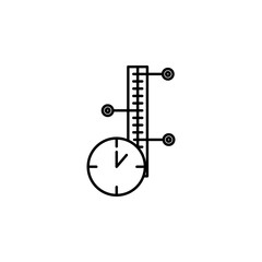 Time management, timeline icon. Element of time management icon. Thin line icon for website design and development, app development. Premium icon