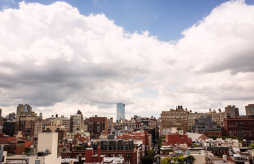 Skies above Lower Manhattan