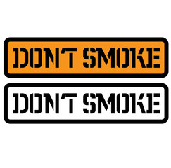 do not smoke stamp on white