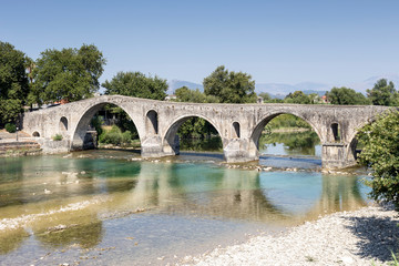 The ancient bridge (Greece, Arta, Epirus region)