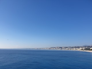 Fototapeta na wymiar Gorąca Nicea we Francji 2019