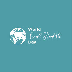 Fototapeta na wymiar World Oral Health Day Vector Design