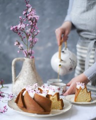 turban cake , homemade  bundt cake 