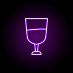 drinking icon. Elements of Web in neon style icons. Simple icon for websites, web design, mobile app, info graphics