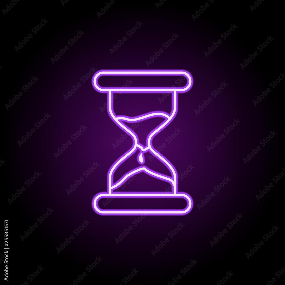 Poster loading sign icon. elements of web in neon style icons. simple icon for websites, web design, mobile