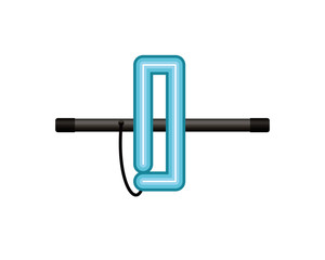 neon light letter isolated icon