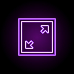 zoom out sign icon. Elements of Web in neon style icons. Simple icon for websites, web design, mobile app, info graphics