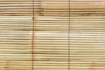 Texture of the grunge bamboo curtain.
