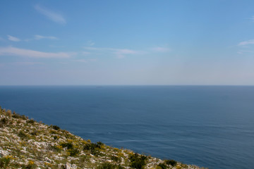 Fototapeta na wymiar Far view over the sea of Spain