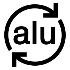 Aluminium recycling symbol