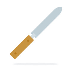 Knife for printing cell vector flat material design isolated object on white background.