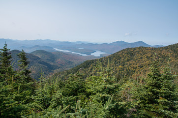 Lake Placid from the summit on Little Whiteface in Wilmington NY